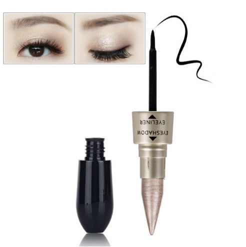 Double head six color eyeshadow black eyeliner Double head six color eyeshadow black eyeliner